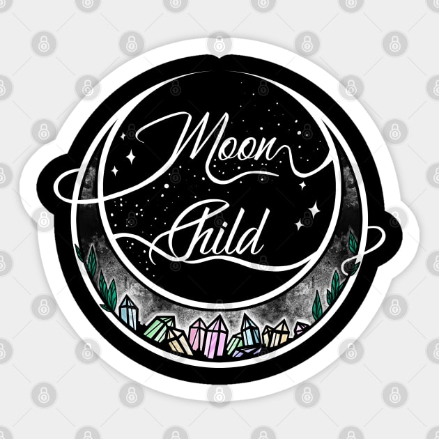 Moon Child Sticker by AriesNamarie